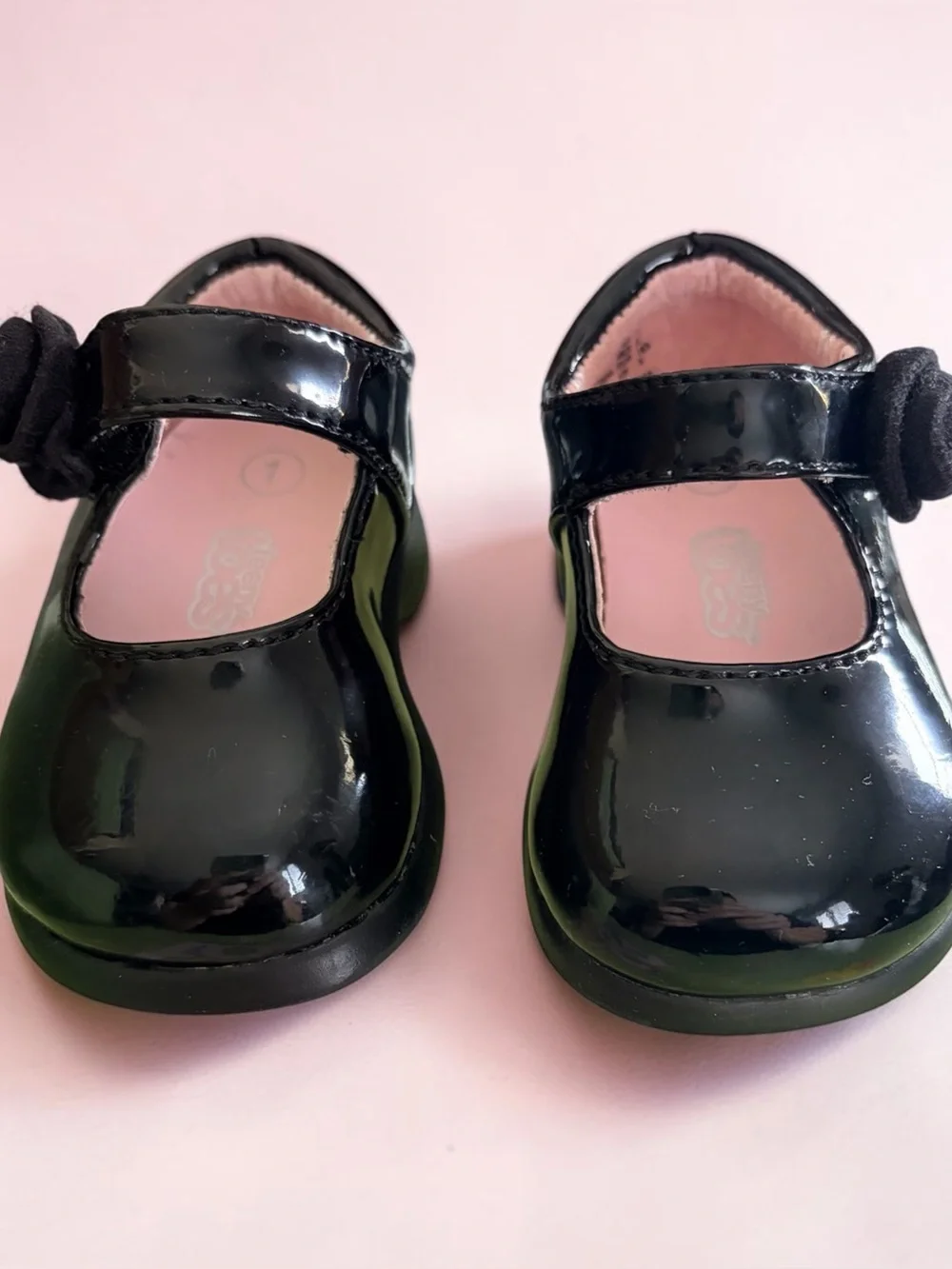 Teeny Toes Girls' Black Patent Mary Jane Shoes